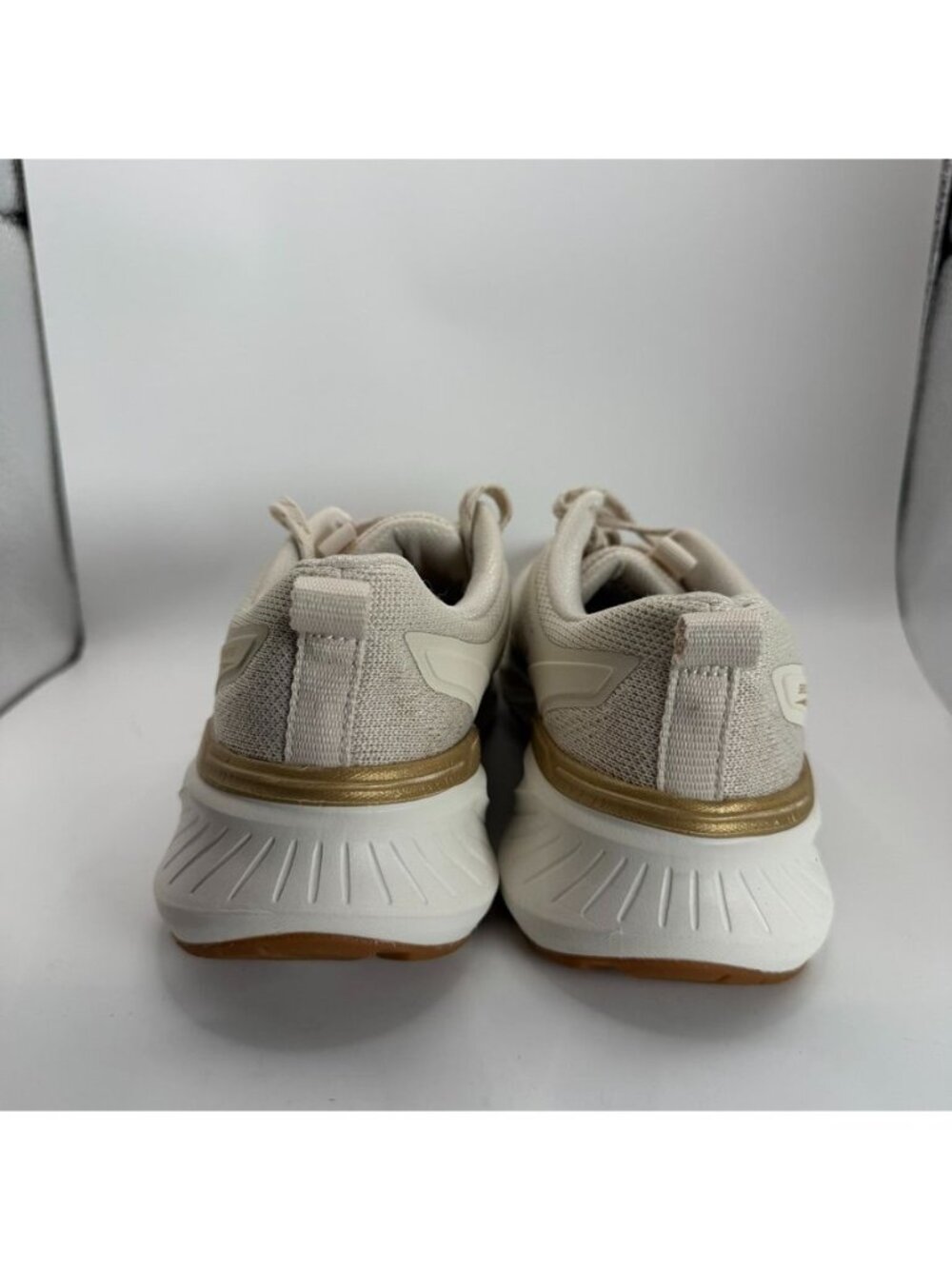 Skechers Womens Edgeride Sneakers Beige Gold Memory Foam Size 6.5 Lightweight - Picture 5 of 7
